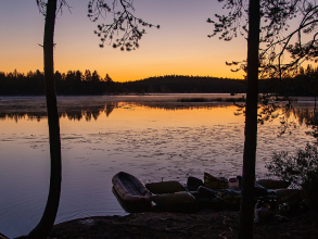 Закат на озере Новое